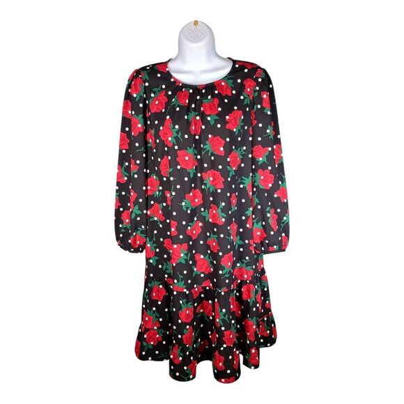 kate spade new york Dresses & Skirts - Kate Spade Dress M Womens Multicolor Rose Shift Knee Length 3/4 Sleeve Viscose